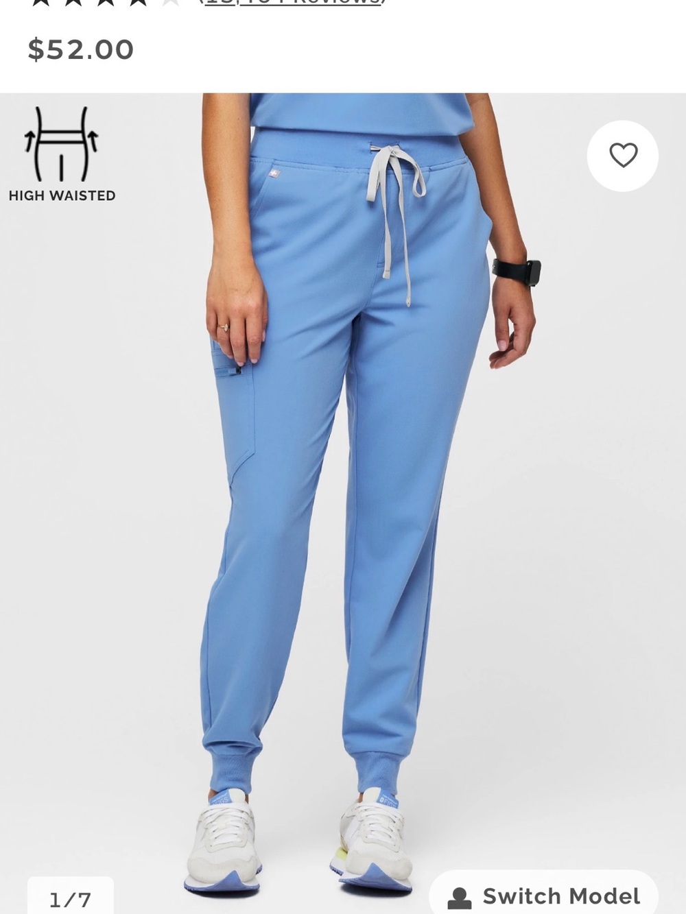 FIGS Ceil Blue High Waisted Zamora Jogger
